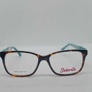 NWT WOMEN'S SENORITA EYEGLASS FRAMES 5005 TORTOISE TEAL